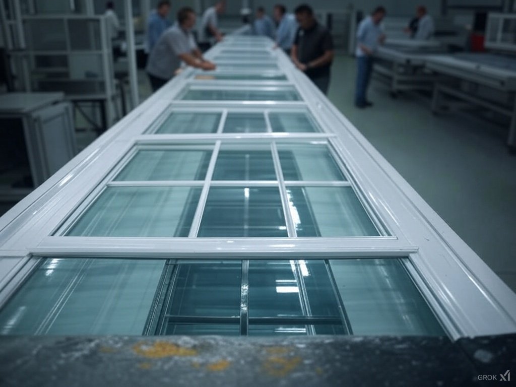 vinyl window assembly